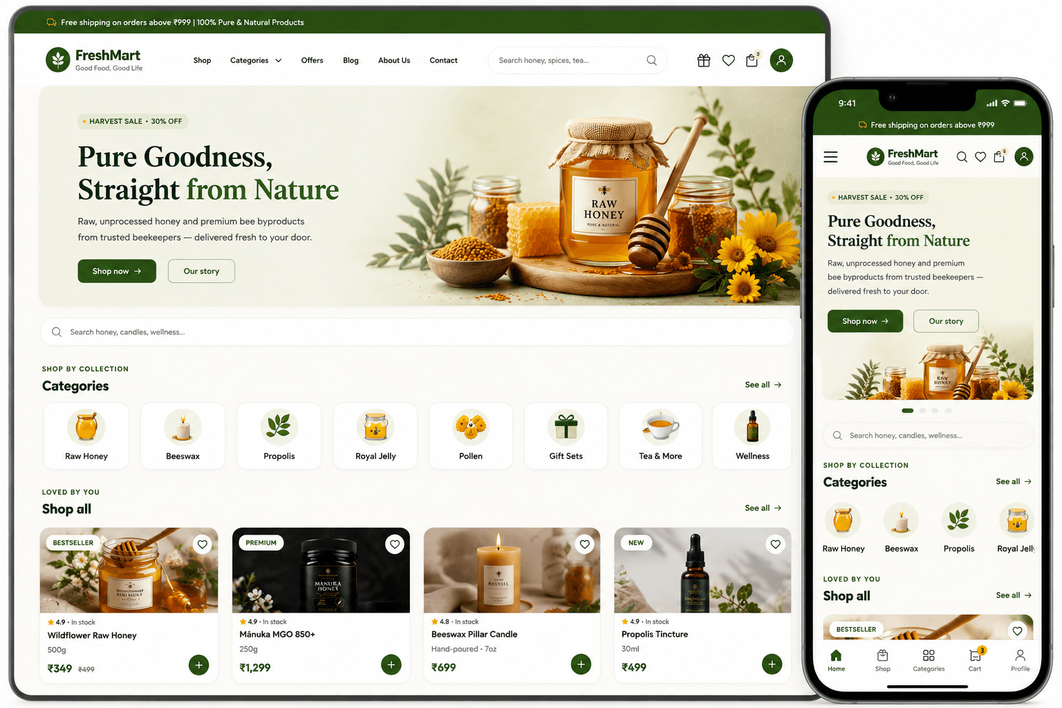 Food Store Shopify Theme preview